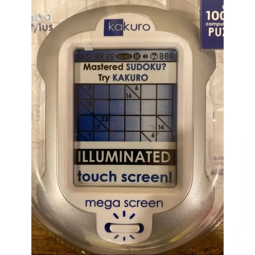 Kakuro Illuminated Mega Touch Screen Logic Puzzle Techno Source Travel‎ Game NIB